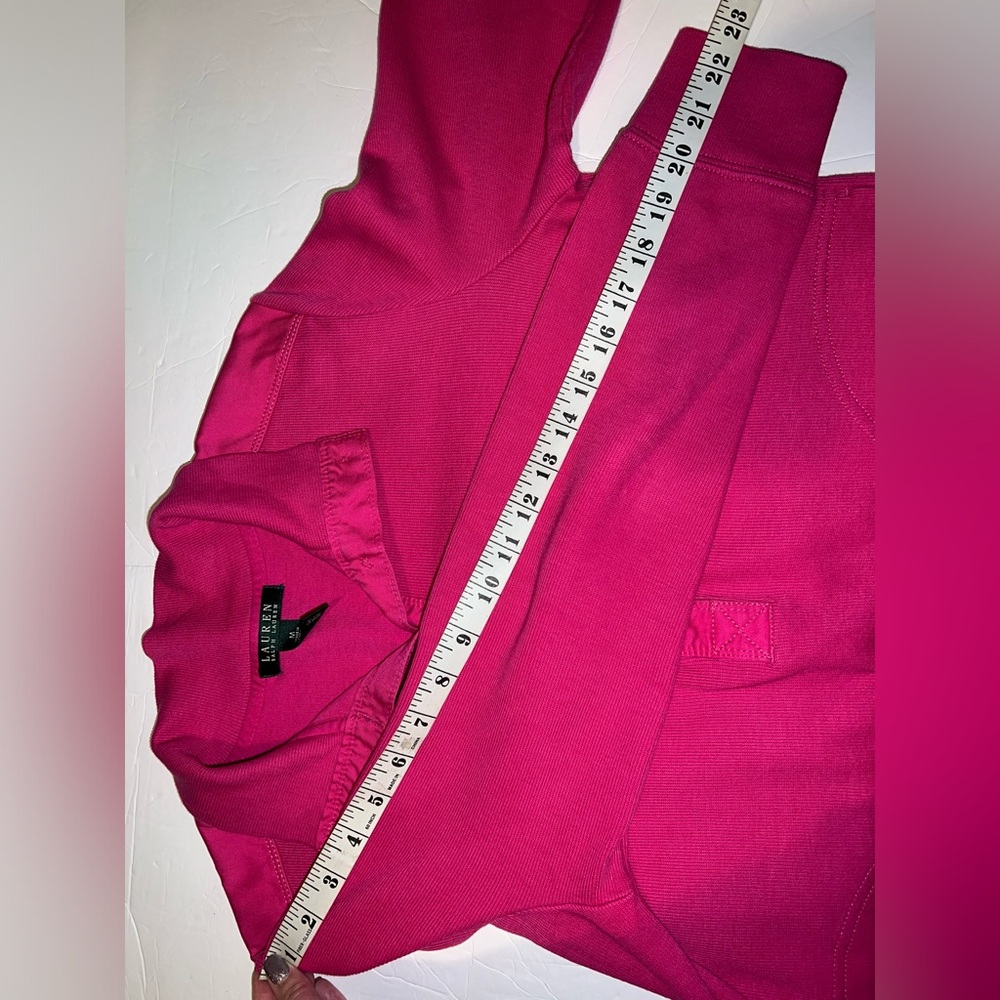 Ralph Lauren Pink Quarter Button Up Sweatshirt - Picture 11 of 12